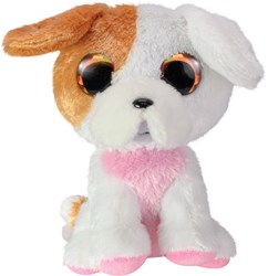 Lumo Stars chien en peluche Kaffe 15cm doudou aux grands yeux