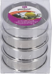 Patisse flanringen RVS 4 stuks