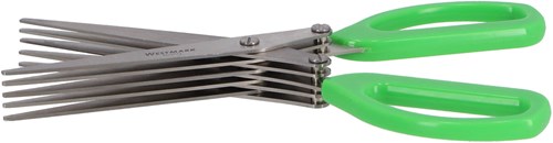 Westmark ciseaux à herbes inox - ustensile de cuisine avec peigne de nettoyage - argent vert-3