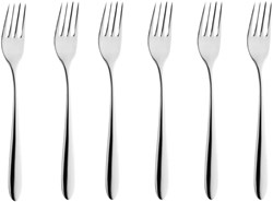 Koopman fourchettes à gâteau inox lot de 6 - Excellent Houseware