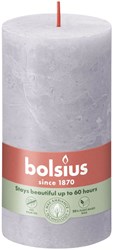 Bolsius bougie pilier rustique Frosted Lavender 13 cm - bougie d’ambiance