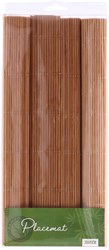 Sets de table bambou lot de 4 - protection de table marron antidérapant