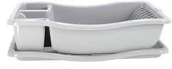 Curver égouttoir avec plateau gris clair - égouttoir en plastique 29x39x10,5 cm