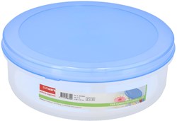 Sunware boîte à gâteau Club Cuisine avec plateau élévateur bleu transparent 35x35x12 cm