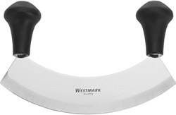 Westmark couteau berceuse Uno - hachoir à herbes et pizza, acier inoxydable