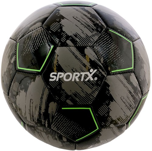 SportX mini ballon de football gris noir 160-180gr - jouet ballon enfant-2