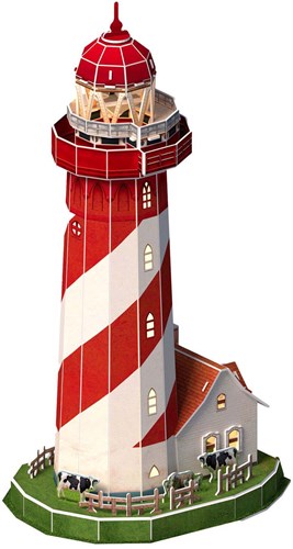 Cubic Fun Puzzle 3D Phare avec éclairage LED, 51 pièces-2