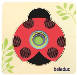 Beleduc puzzle en bois coccinelle jouet éducatif enfants