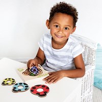 Beleduc puzzle en bois coccinelle jouet éducatif enfants-2
