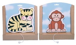Beleduc boîte à jouets en bois pour enfants - éducatif