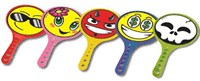 Adriatic set de raquettes de plage jeu de plage avec visage joyeux