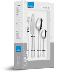 Richardson Sheffield set de couverts Amefa Pontis 24 pièces inox moderne