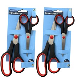 Ciseaux lot de 2 multifonction acier inoxydable bricolage