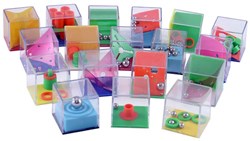 Jeu de patience cube jouet multicolore plastique 24 pièces display