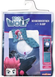 Studio 100 housse de couette enfant 100% Wolf coton 140x200 cm violet