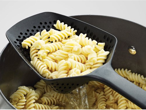 Joseph Joseph cuillère passoire noire - ustensile de cuisine grande spatule-3
