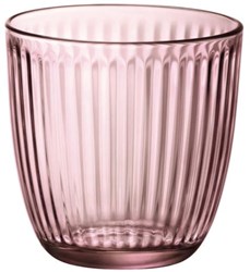 Glas line verres à eau roses lot de 6 - 29 cl - verres à boire verre rose