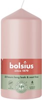 Bougie pilier Bolsius décoration rose brumeuse 120x58 mm bougie d'ambiance