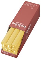 Bolsius bougie de table rustique jaune 27 cm - bougie durable sans huile de palme