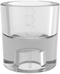 Bolsius bougeoir en verre 2-en-1 photophore rond transparent