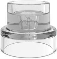 Bolsius porte-bougie en verre rond - 4-en-1 bougeoir transparent