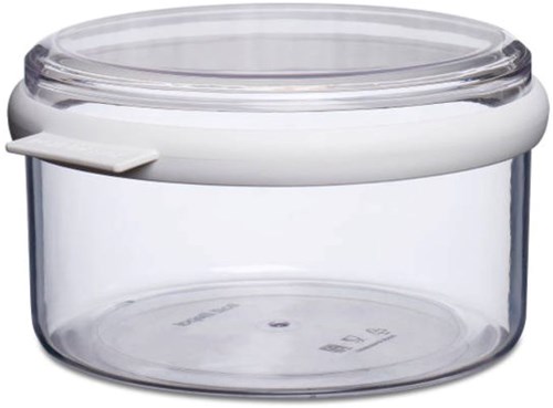 Mepal boîte de conservation Stora ronde 1,5 litre - transparent blanc