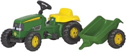 Rolly Toys tracteur à pédales John Deere avec remorque - jouet enfant