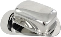 Svenska Living beurrier inox argenté 19x15 cm boîte à beurre cuisine