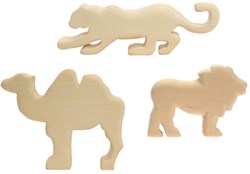 Kids at Work set de sculpture sur bois animaux 15x21x3 jouet créatif