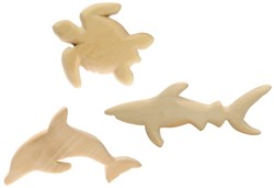 Kids at Work jouet sculpture sur bois animaux marins kit créatif