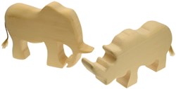 Kids at Work kit de sculpture sur bois animaux sauvages 10x15x2 cm jouet créatif