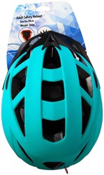 Fietshelm Volwassene Mat Groen met LED 54-58cm