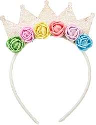 Souza for Kids couronne fleurs arc-en-ciel - jouet couronne princesse colorée