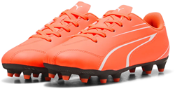Puma chaussures de football junior Vitoria FG/AG rouge noir gazon synthétique