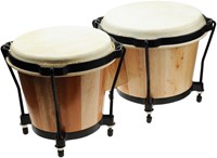 Kids at Work bongos en bois instrument de musique pour enfants