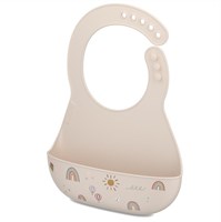 Mepal bavoir Sunshine & Rainbow - bavoir bébé réglable sans BPA