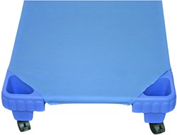 Eduplay drap-housse bleu 130 cm - drap en coton pour lit d'enfant