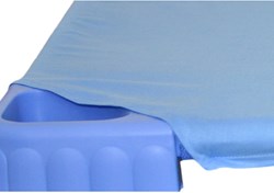 Eduplay drap-housse bleu coton 140x58 cm - linge de lit enfant