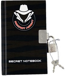 Johntoy Secret Agent carnet avec stylo invisible et cadenas - journal pour enfants