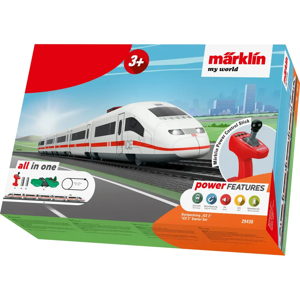 Coffret train Märklin H0 ICE 3 starter avec télécommande et sons