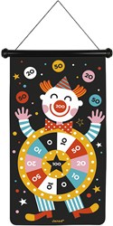 Janod Jeu de fléchettes magnétiques Cirque - Cible double face pour enfants