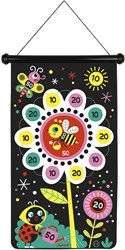 Janod Jeu de fléchettes magnétiques Jardin - Cible double face pour enfants