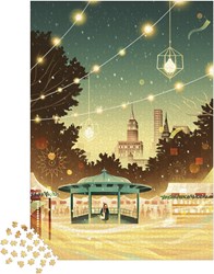 Janod puzzle - nuit à New York - 2000 pièces carton FSC