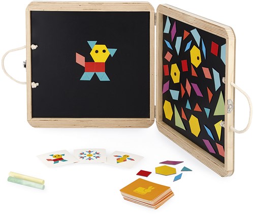 Janod Boîte à Puzzle Magnétique - Géométrie