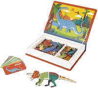 Janod livre magnétique dinosaures - jouet éducatif avec aimants
