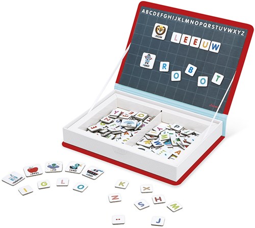 Janod livre magnétique alphabet - jouet éducatif set de magnets