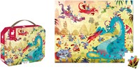 Janod puzzle dragons - 54 pièces valise avec poster-2