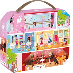 Janod puzzle école de danse - puzzle carton 100 pièces enfants