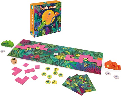 Janod jeu de société - Tropic Dinner jeu stratégique enfants bois FSC-2