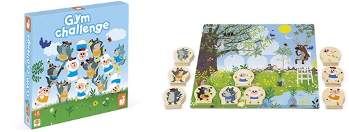 Janod jeu - Gym Challenge jeu d'activité en bois pour enfants-2